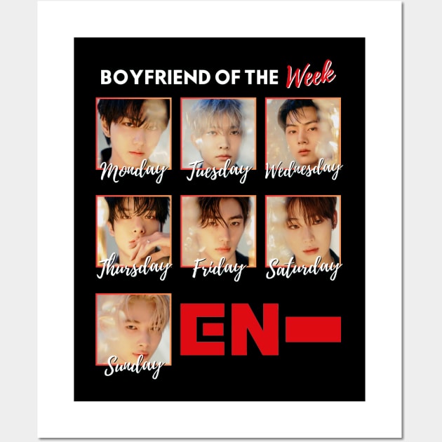 Boyfriend of the Week Enhypen Wall Art by wennstore